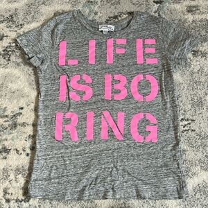 Maison Kitsune Life is Boring Tee